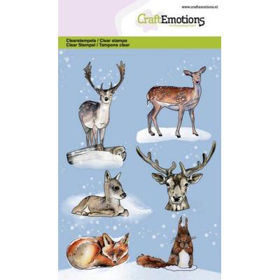 CraftEmotions Clear Stamps - Tiere aus dem Wald